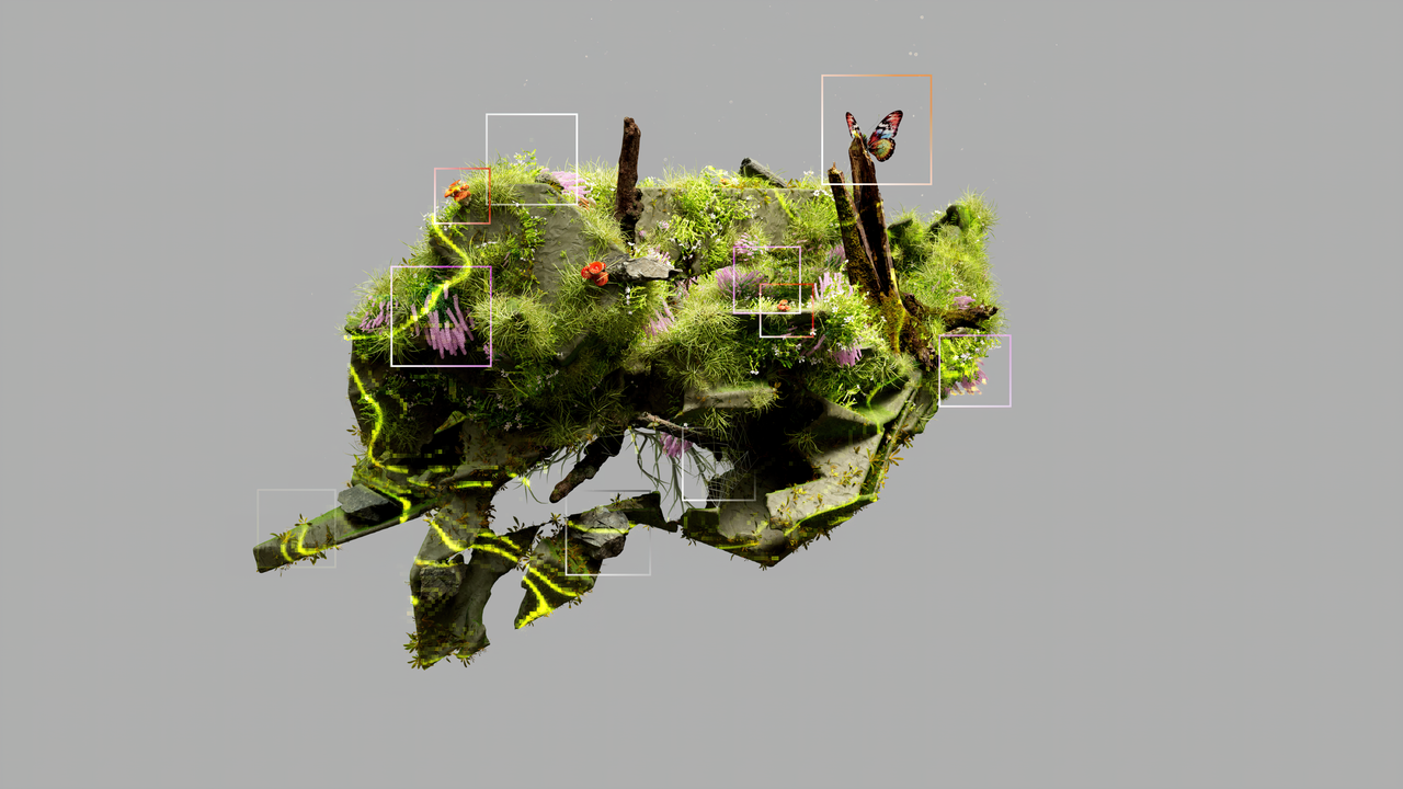 wedding-photography-06 3D rendered abstract eco-system depicting nature and technology symbiosis.